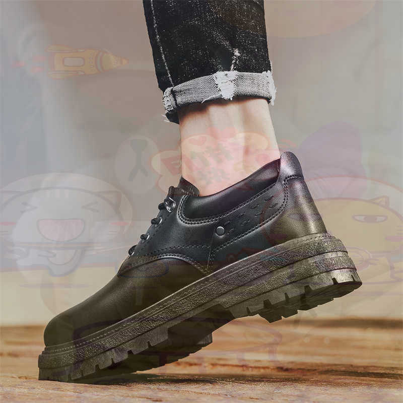 Outdoor Lighting Uk - Dark Natural Leather Fashion Trainers Tennis