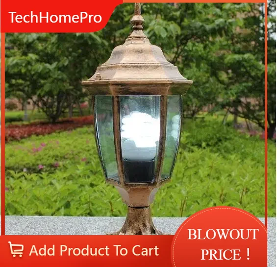 Outdoor Lighting Brass - TechHPAntique Brass Landscape Vintage Classical Outdoor