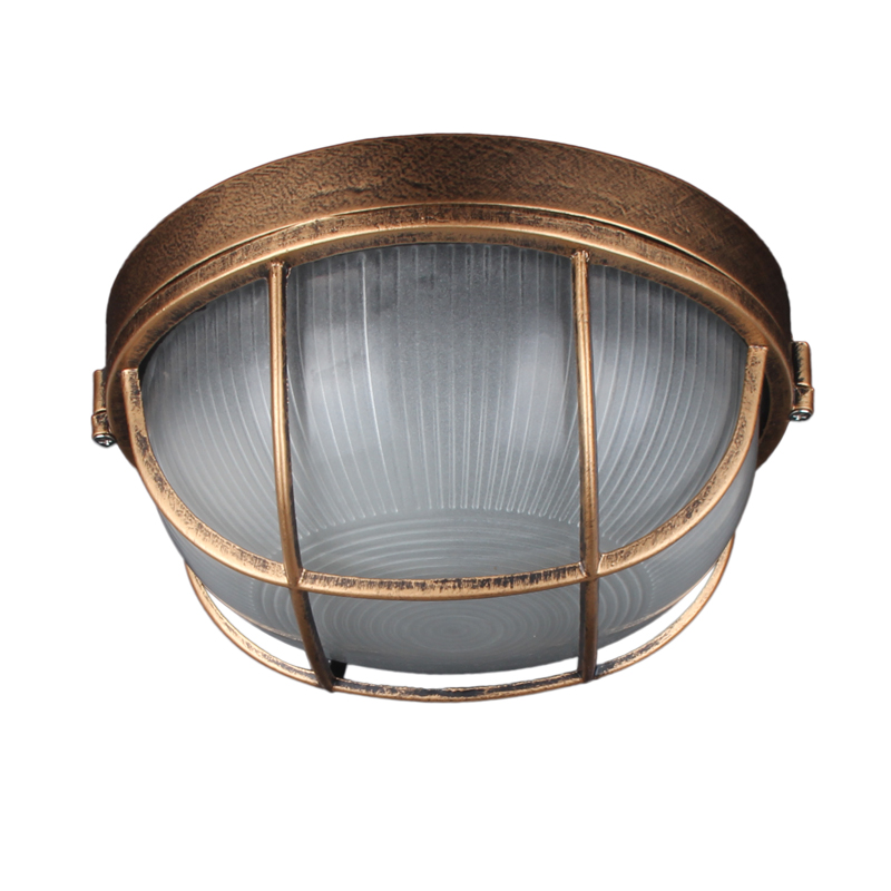 Xl Outdoor Lighting - Vintage Outdoor Ceiling Lamp,Bronze Metal Glass