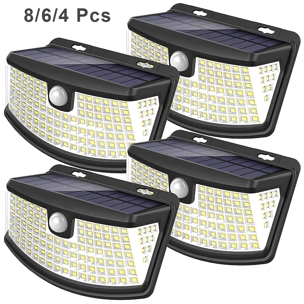 Outdoor Lighting Sensor - 8/6/4 Packs Solar Motion Sensor Lights