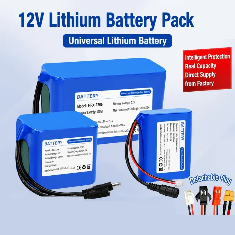 Outdoor Lighting Volt - 12V Lithium Battery Pack Large Capacity