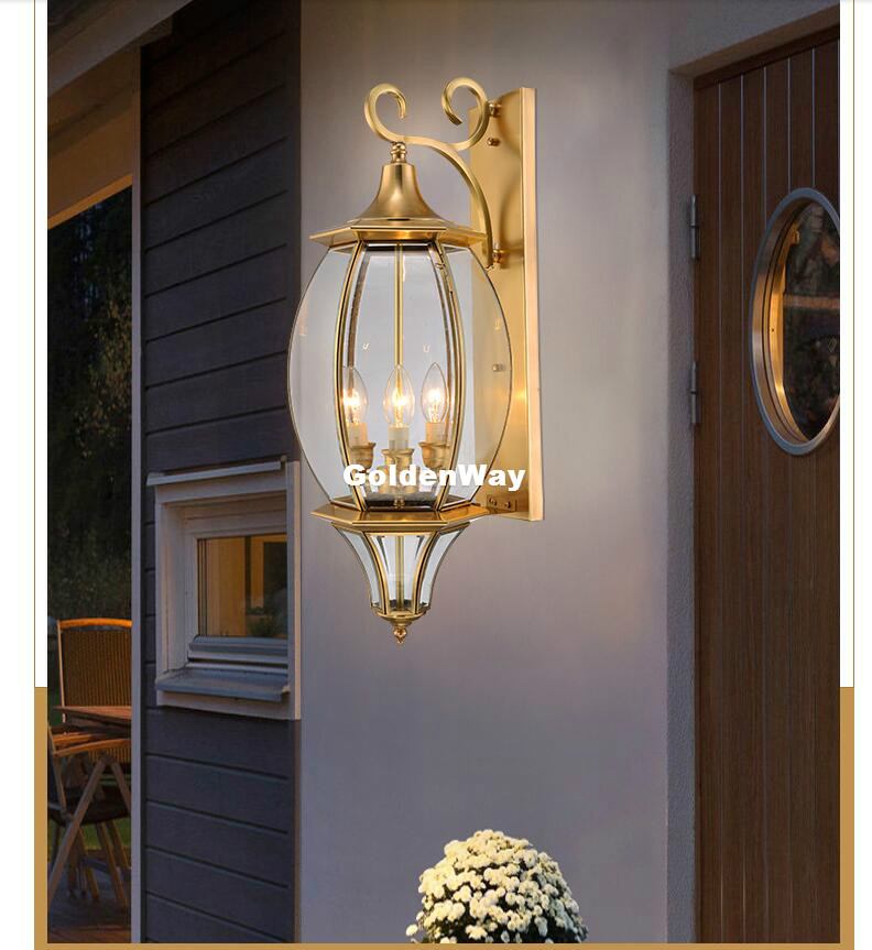 Antique Brass Wall Lamp Outdoo - огляд і ціна Outdoor Lighting Brass