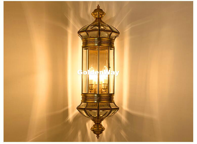 Antique Brass Wall Lamp Outdoo - огляд і ціна Outdoor Lighting Brass