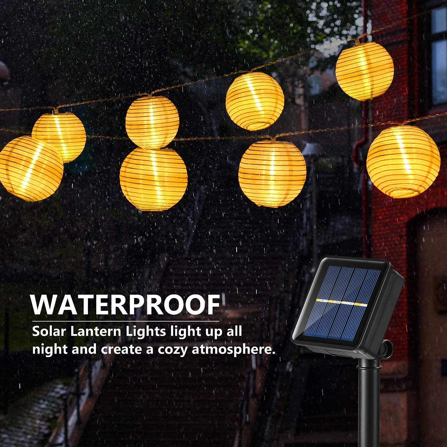 Waterproof Lantern Solar Strin - огляд і ціна Halo Outdoor Lighting
