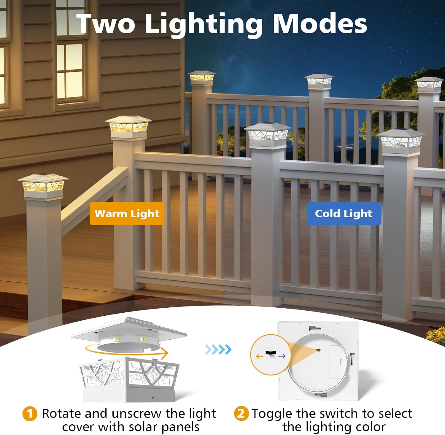 4x4 Post Solar Lights,Solar Po - огляд і ціна Post Cap Light