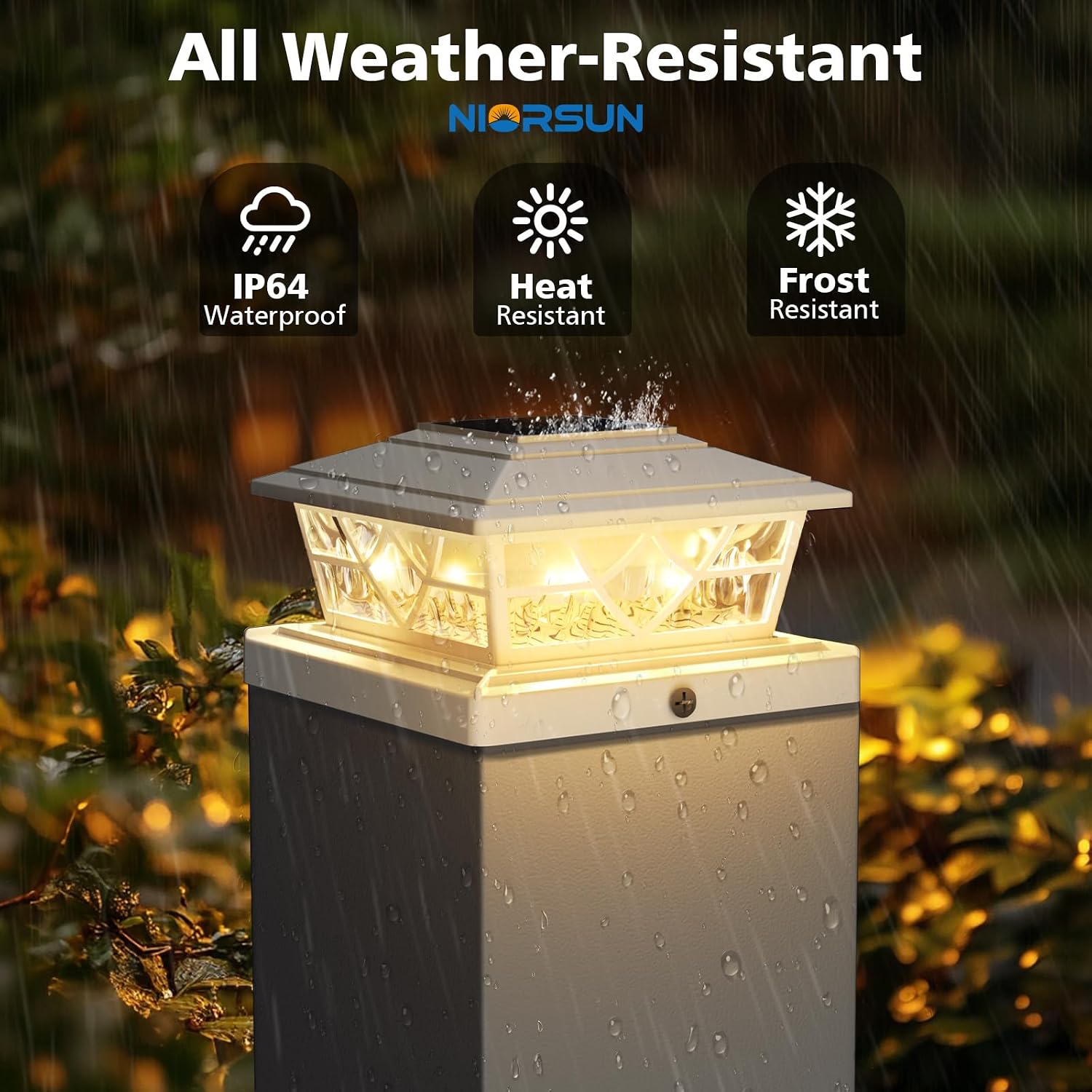 4x4 Post Solar Lights,Solar Po - огляд і ціна Post Cap Light