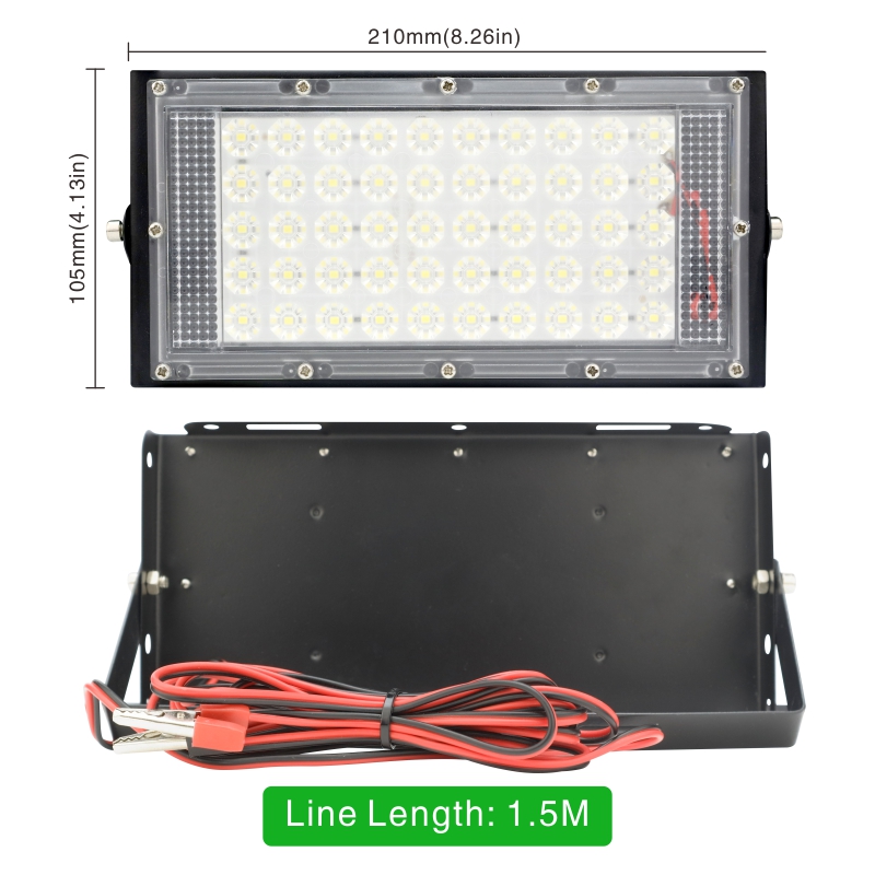DC 12V-85V 50W Led Flood Light - огляд і ціна Outdoor Lighting Volt