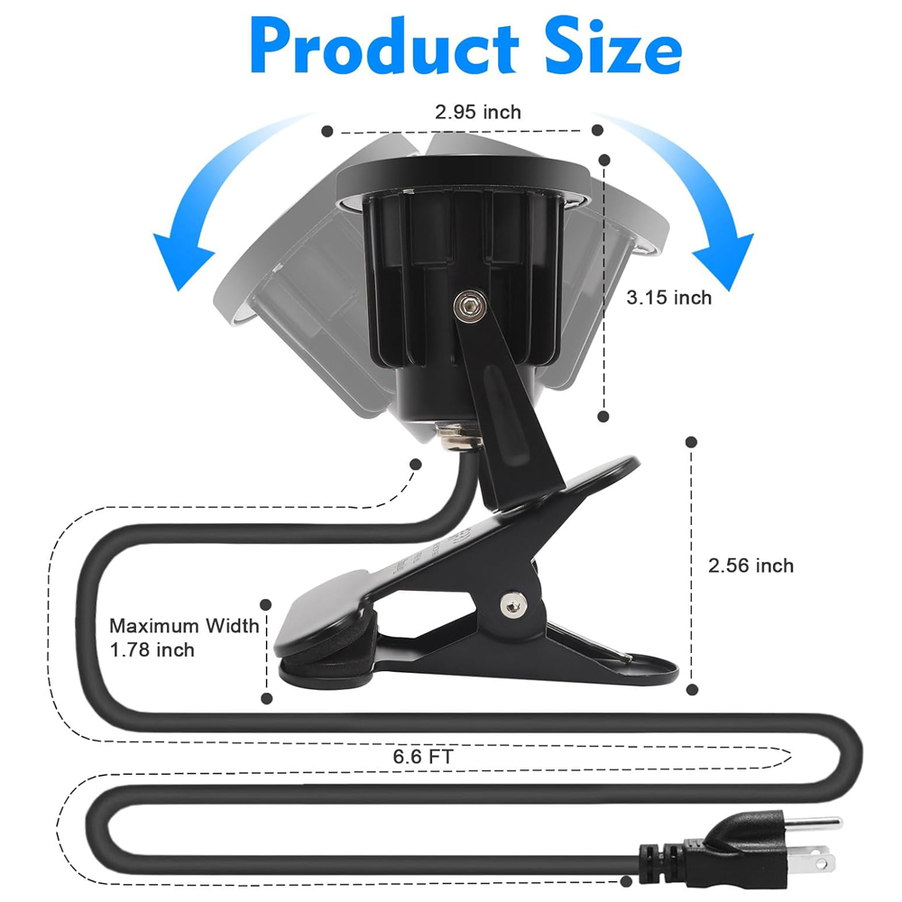 Clip On Spot Light Plug in Wat - огляд і ціна Outdoor Lighting Uk