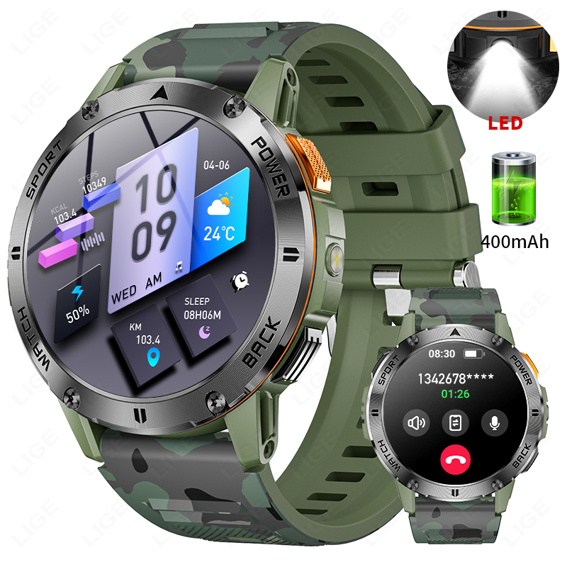 LIGE 400mAh Military Grade Men - огляд і ціна Outdoor Lighting Ip Rating