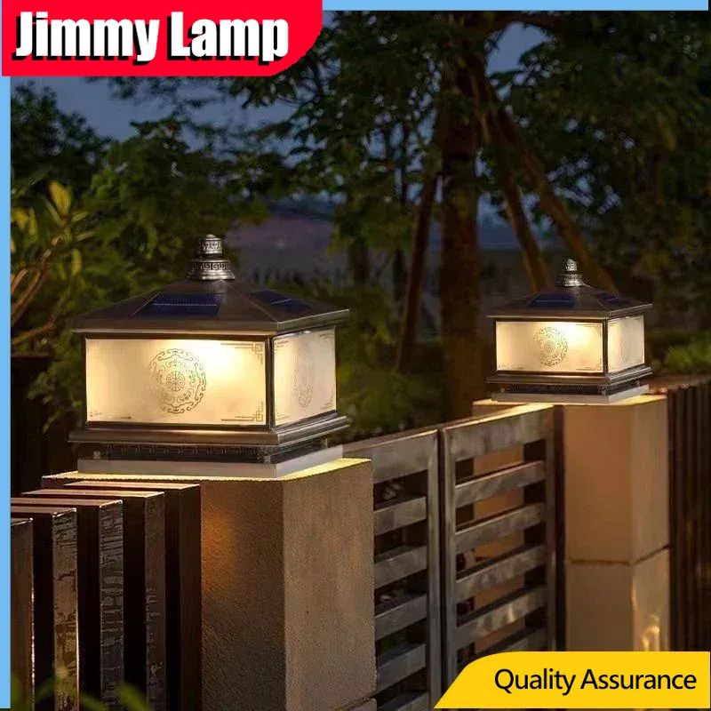 Outdoor Solar Wall Lamp Retro  - огляд і ціна Outdoor Lighting Brass