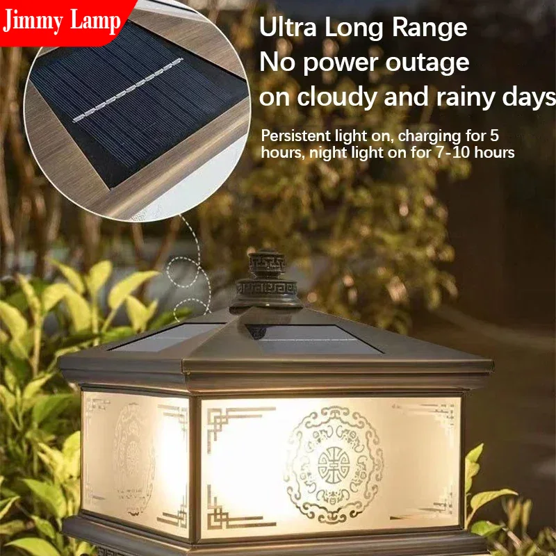 Outdoor Solar Wall Lamp Retro  - огляд і ціна Outdoor Lighting Brass