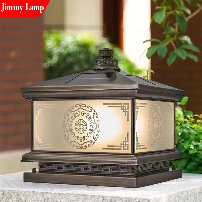 Outdoor Solar Wall Lamp Retro  - огляд і ціна Outdoor Lighting Brass