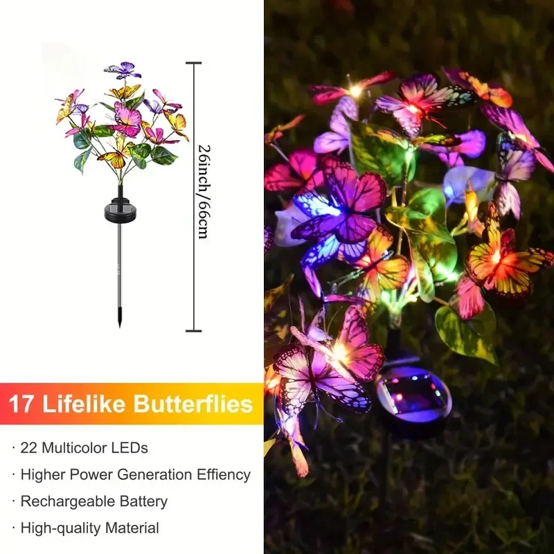 Solar LED Butterfly Garden Lig - огляд і ціна Outdoor Lighting Permanent