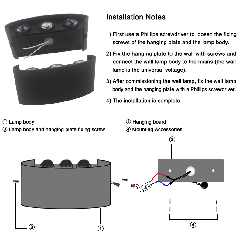 2W 4W 6W 8W 10W 12W LED Wall L - огляд і ціна Xl Outdoor Lighting