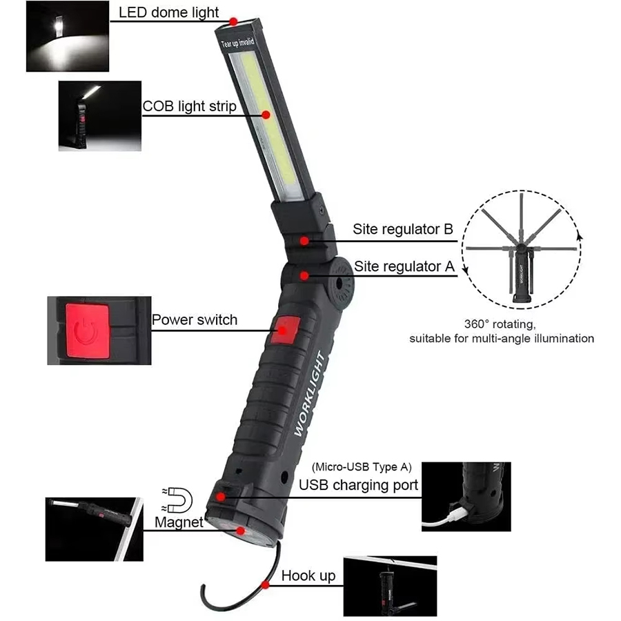 Portable LED Flashlight with M - огляд і ціна Outdoor Lighting Panel