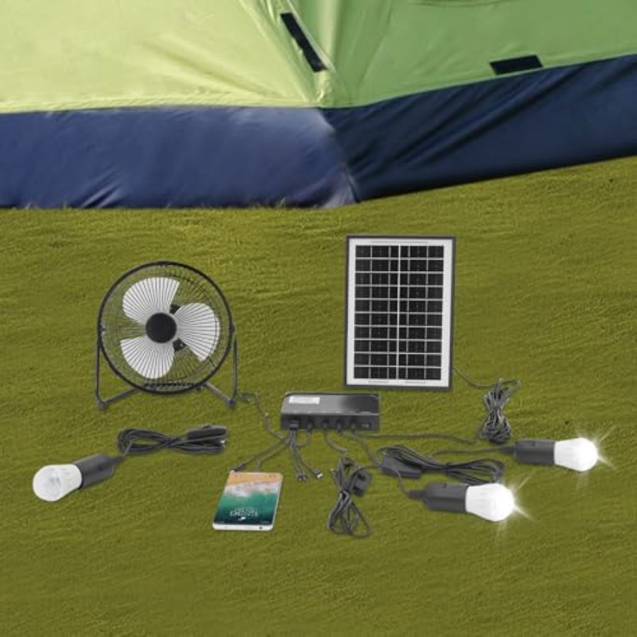 Solar Ceiling Fan Light with B - огляд і ціна Outdoor Lighting Volt