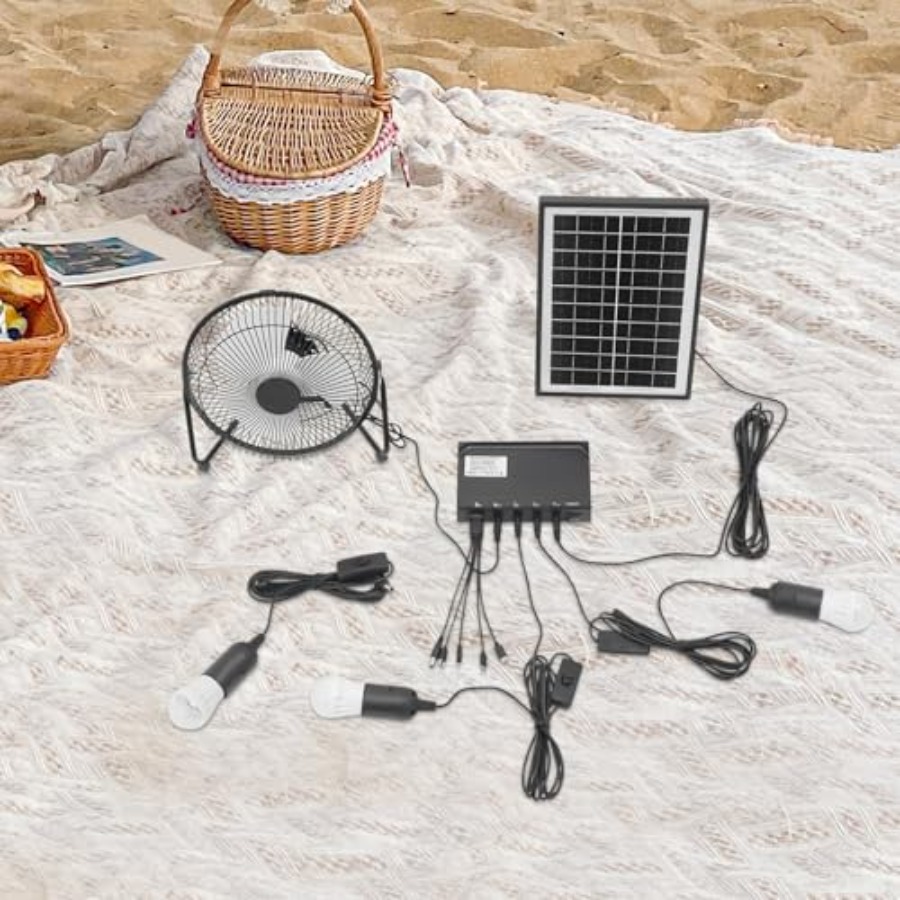 Solar Ceiling Fan Light with B - огляд і ціна Outdoor Lighting Volt