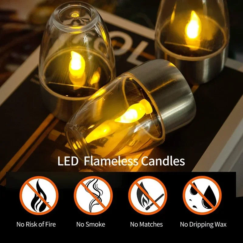 Solar Powered Flameless Candle - огляд і ціна Halo Outdoor Lighting