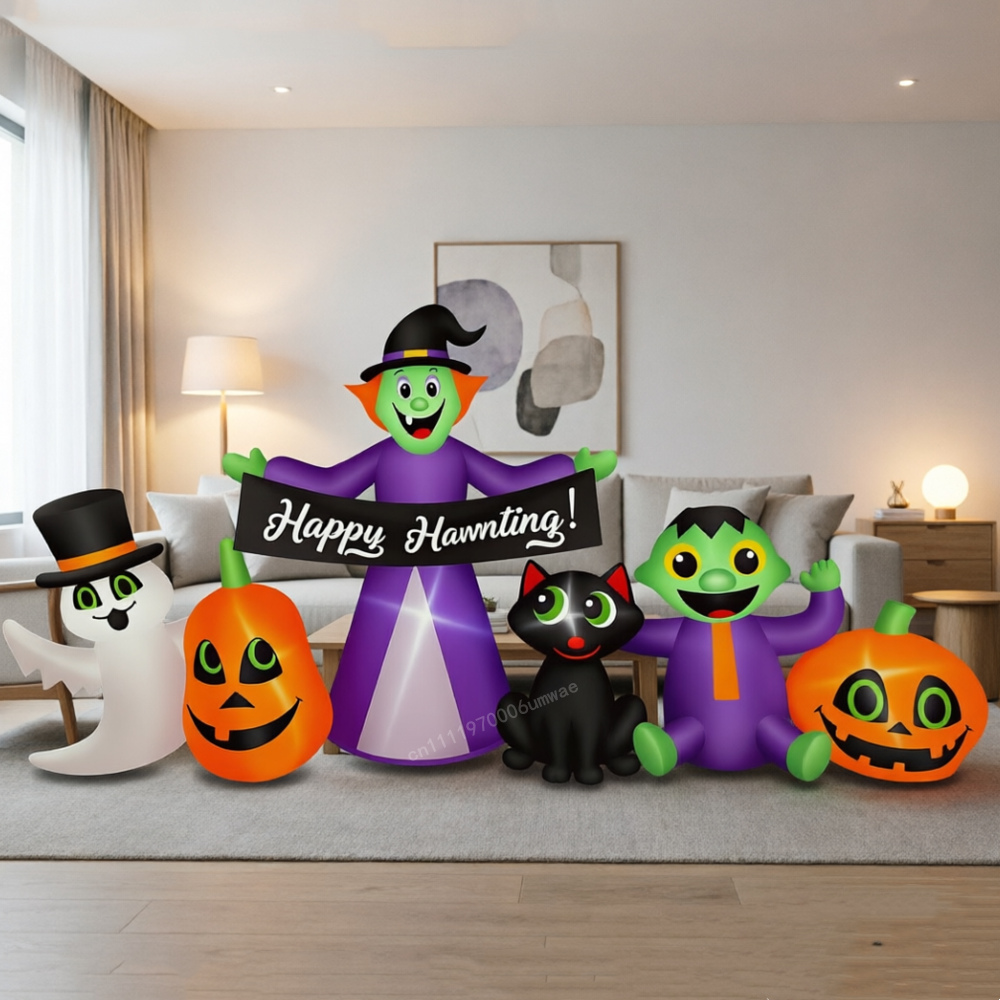 2.4M Halloween Inflatable Witc - огляд і ціна Outdoor Lighting For Front Of House