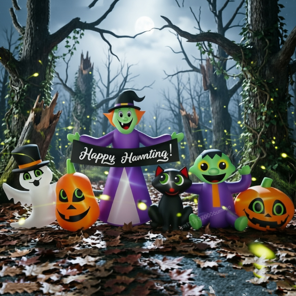 2.4M Halloween Inflatable Witc - огляд і ціна Outdoor Lighting For Front Of House