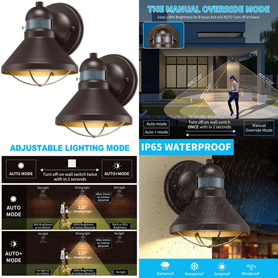 2 Pack Motion Sensor Outdoor L - огляд і ціна Outdoor Lighting Sensor