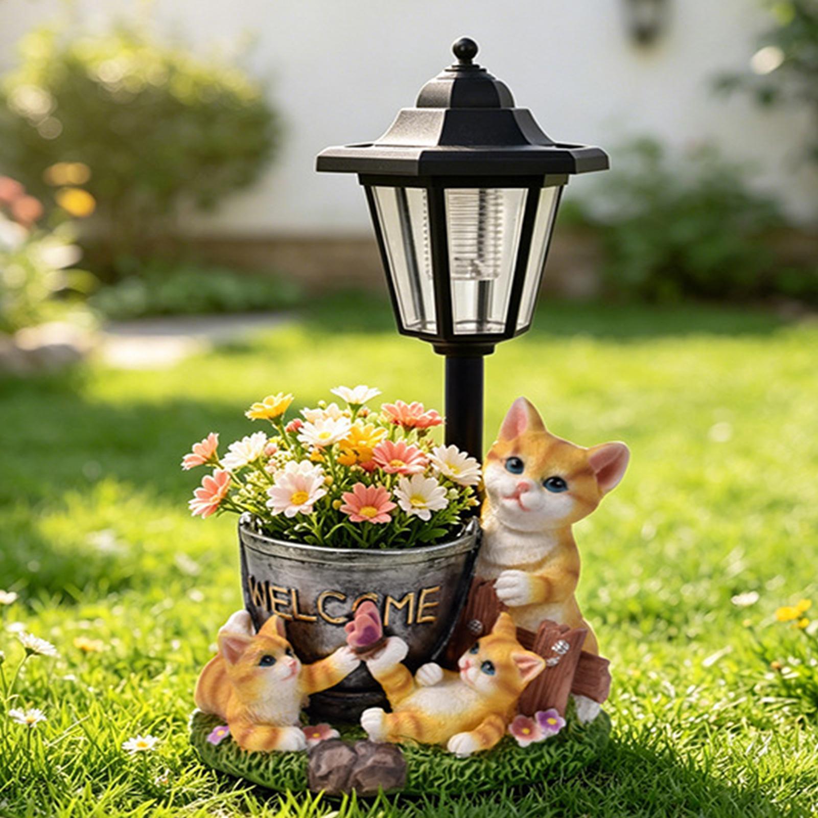 Cat Solar Lights Outdoor Garde - огляд і ціна Outdoor Lighting For Patio
