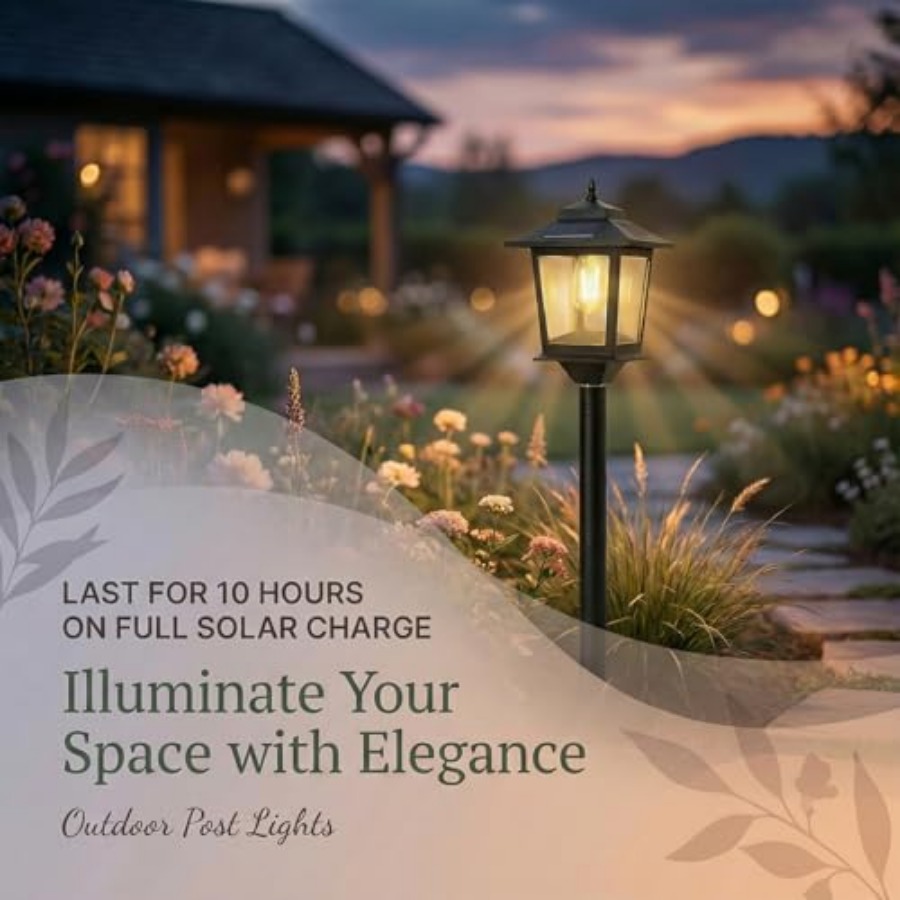 Outdoor Solar Post Lights, 2-P - огляд і ціна Outdoor Lighting For Patio