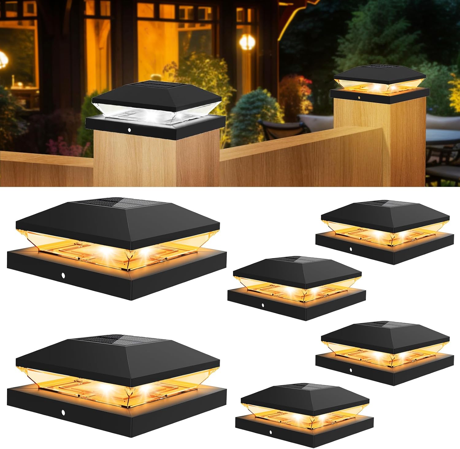 2/4pcs Solar Post Cap Light Ou - огляд і ціна Post Cap Light