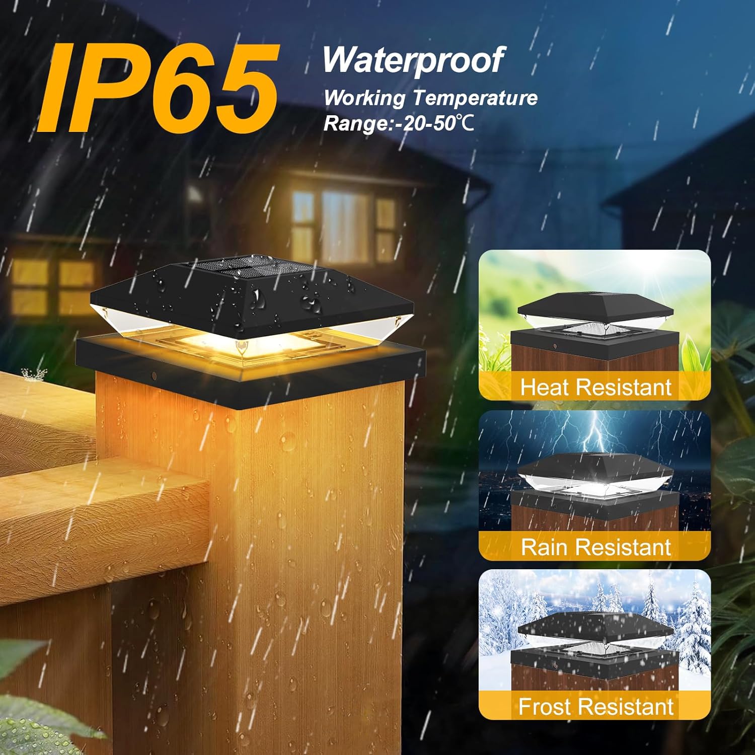 2/4pcs Solar Post Cap Light Ou - огляд і ціна Post Cap Light