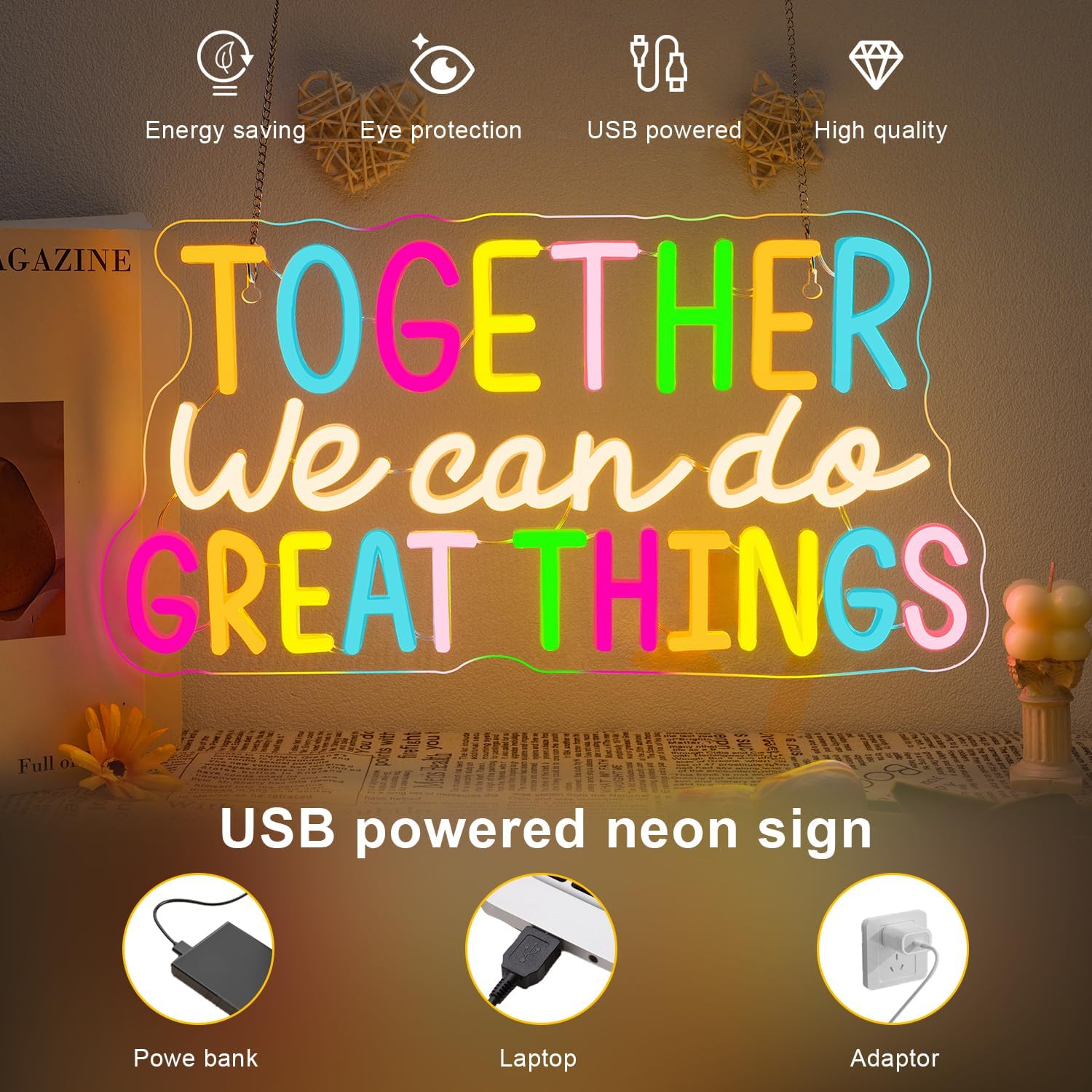 Together We Can Do Great Thing - огляд і ціна Outdoor Lighting Quotes