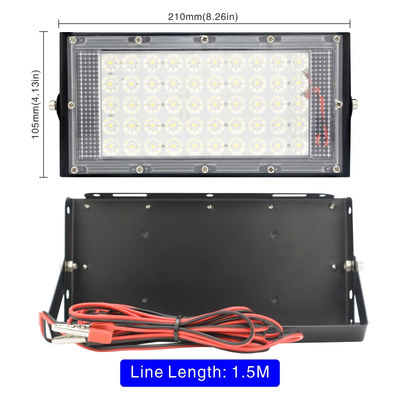 DC 12V-85V 50W Led Flood Light - огляд і ціна Outdoor Lighting Volt