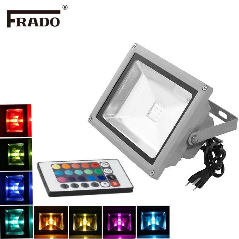 RGB LED Flood Lights 10W LED E - огляд і ціна Outdoor Lighting Uk