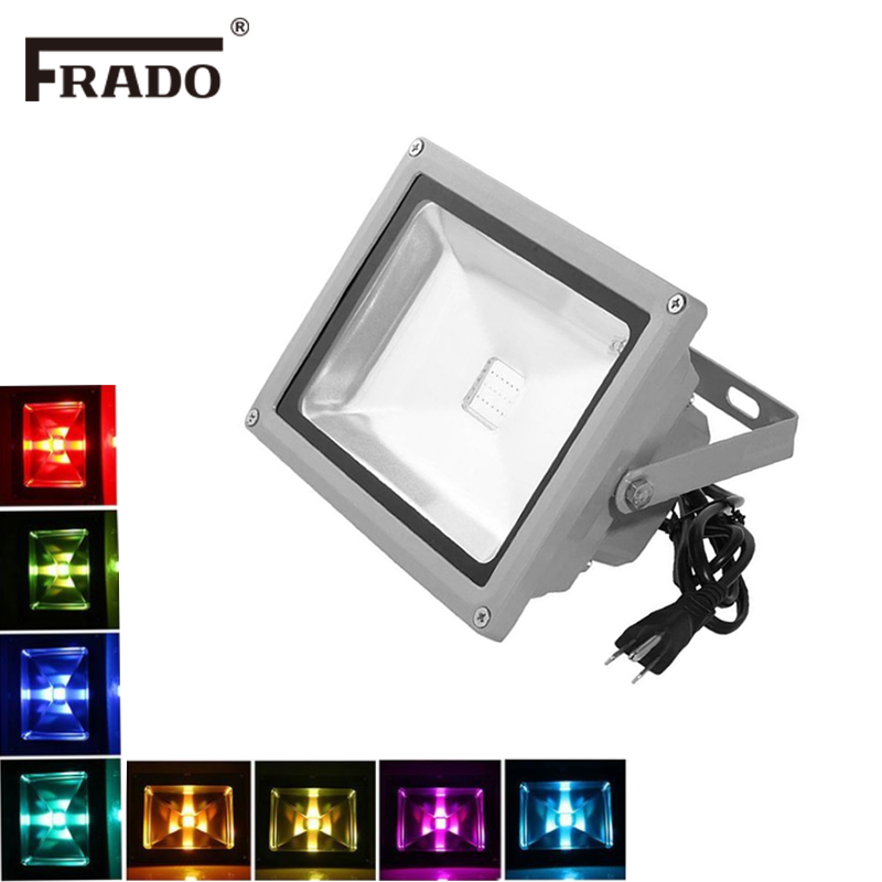 RGB LED Flood Lights 10W LED E - огляд і ціна Outdoor Lighting Uk