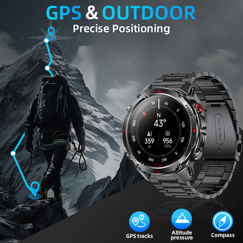 LIGE New Professional GPS Spor - огляд і ціна Outdoor Lighting Ip Rating
