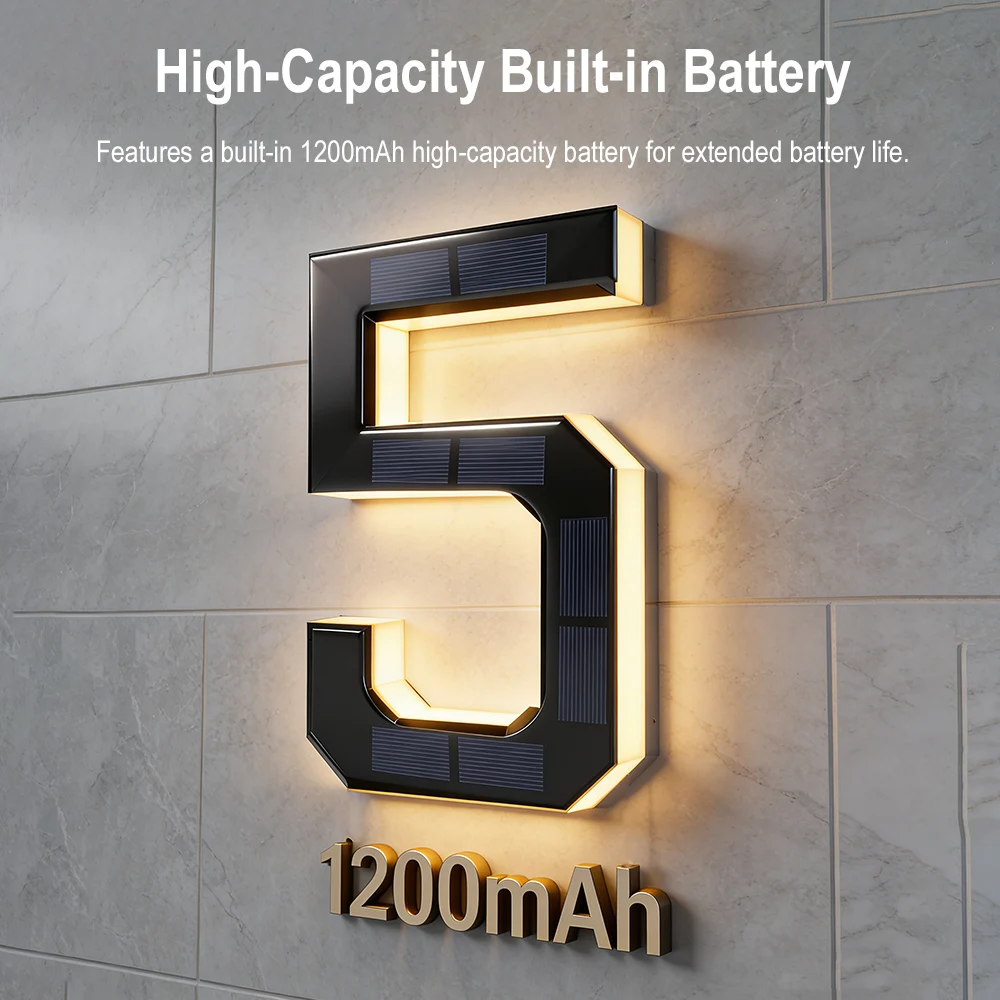 12CM Solar House Number Lights - огляд і ціна Outdoor Lighting For Front Of House