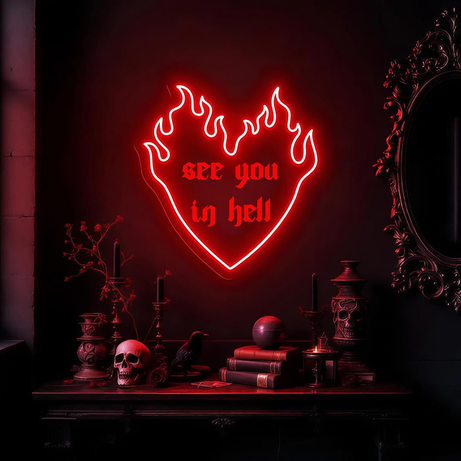 See You In Hell Quote LED Neon - огляд і ціна Outdoor Lighting Quotes