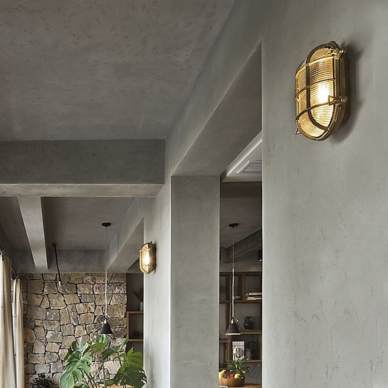 Minimalist Brass Glass Wall La - огляд і ціна Outdoor Lighting Brass