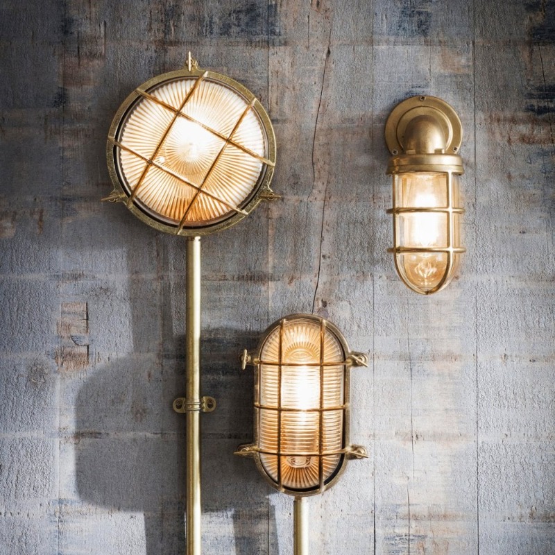 Minimalist Brass Glass Wall La - огляд і ціна Outdoor Lighting Brass