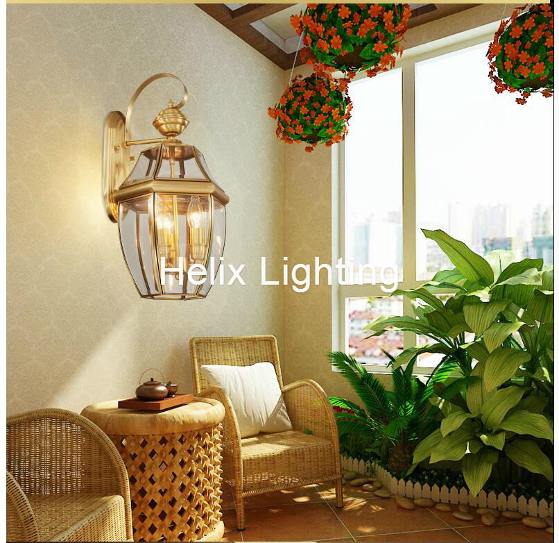 Free Shipping Antique Brass Wa - огляд і ціна Outdoor Lighting Brass