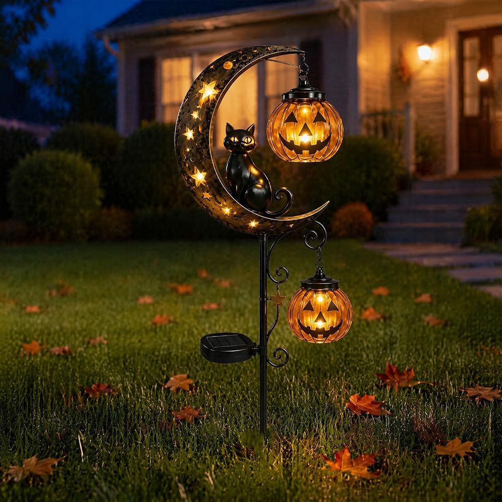 Solar Halloween Black Cat & Pu - огляд і ціна Outdoor Lighting Manufacturers