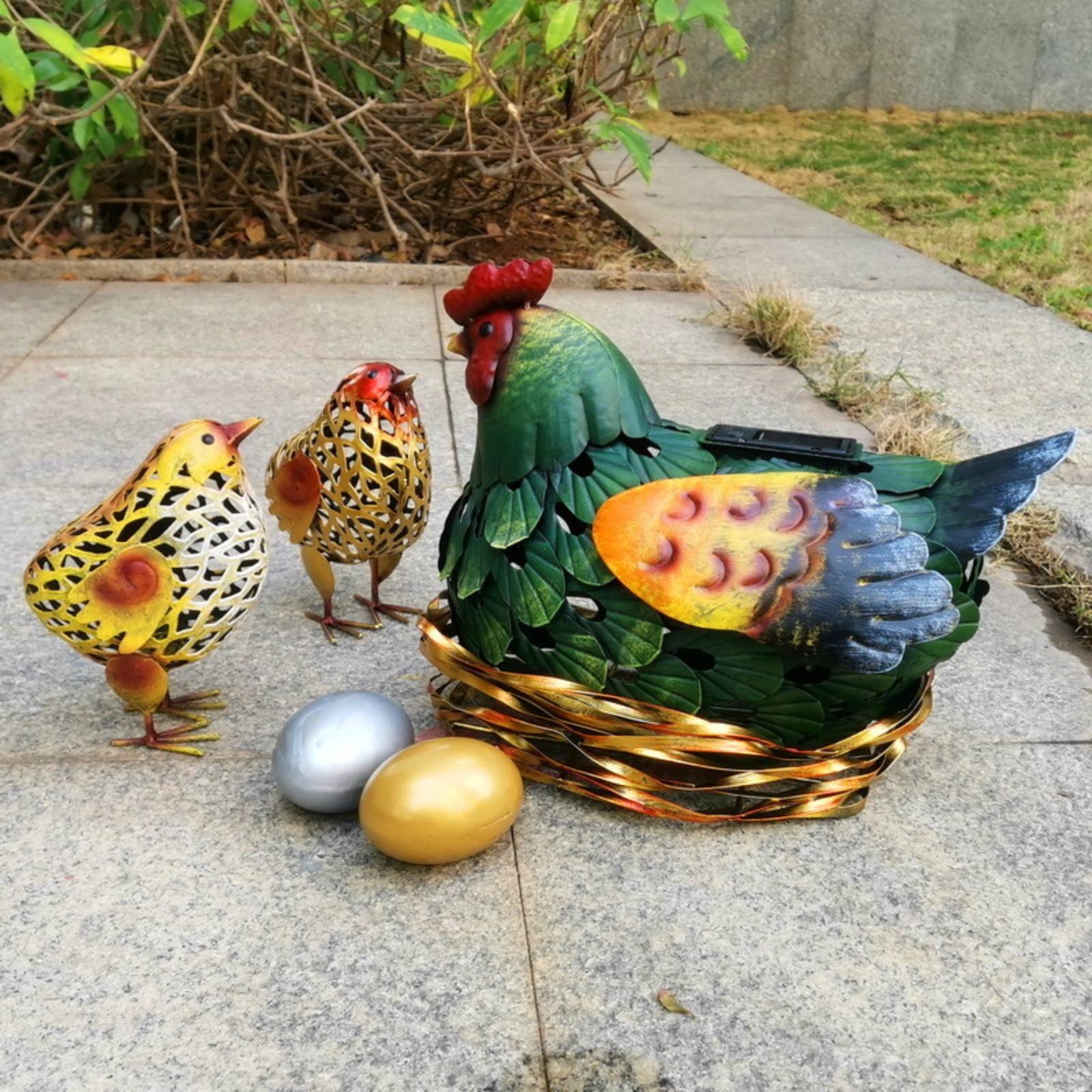 Solar Lantern Chicken Statue O - огляд і ціна Outdoor Lighting Yard Decoration
