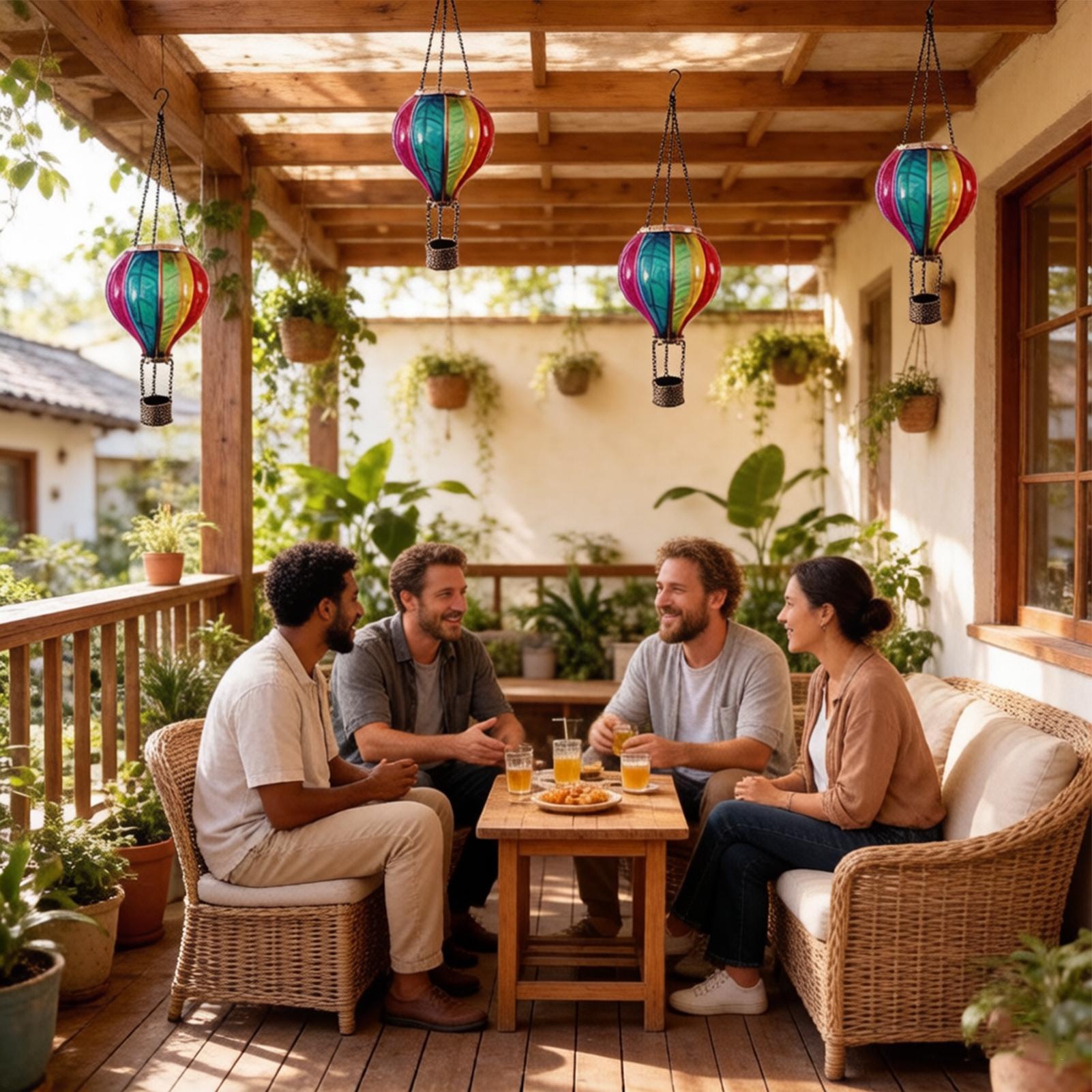 Hot Air Balloon Lanterns Solar - огляд і ціна Halo Outdoor Lighting