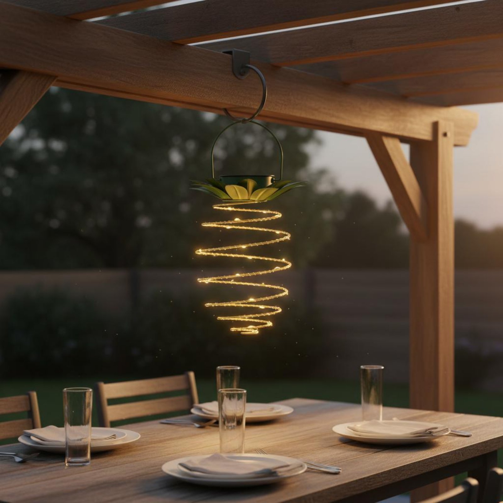 2 Pieces Solar Pineapple Lamp  - огляд і ціна Outdoor Lighting For Patio
