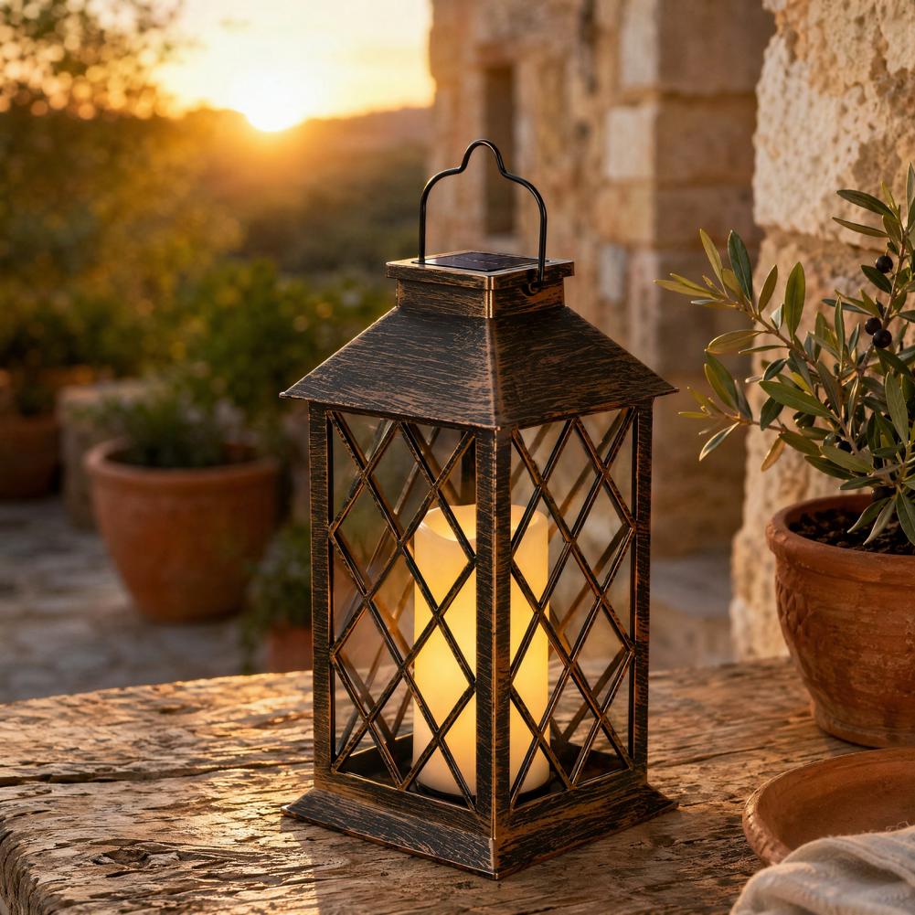 Retro Solar Lantern, Outdoor S - огляд і ціна Outdoor Lighting Yard Decoration