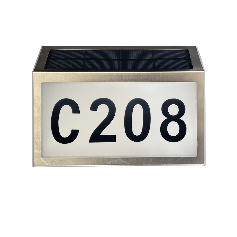Solar LED House Number Light O - огляд і ціна Outdoor Lighting Brass