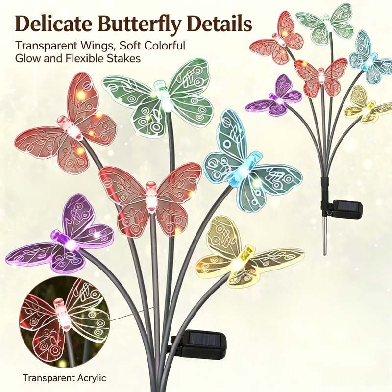 Solar Powered Butterfly Lights - огляд і ціна Outdoor Lighting For Patio