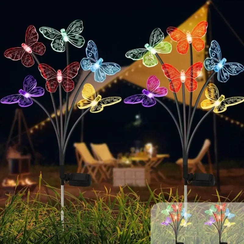 Solar Powered Butterfly Lights - огляд і ціна Outdoor Lighting For Patio