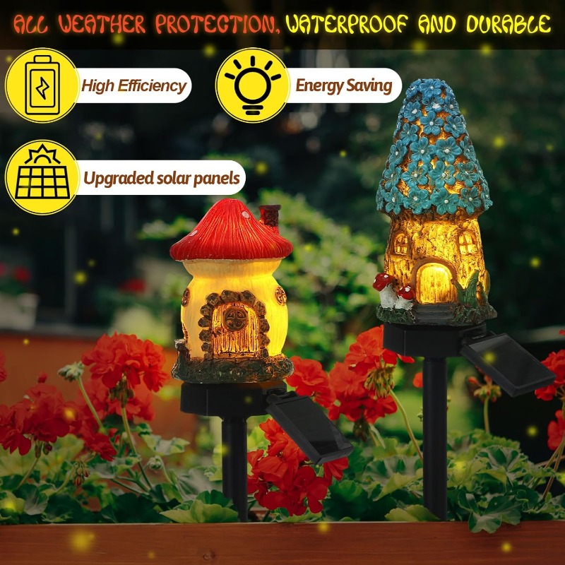 New Solar Resin Flower House L - огляд і ціна Outdoor Lighting For Front Of House