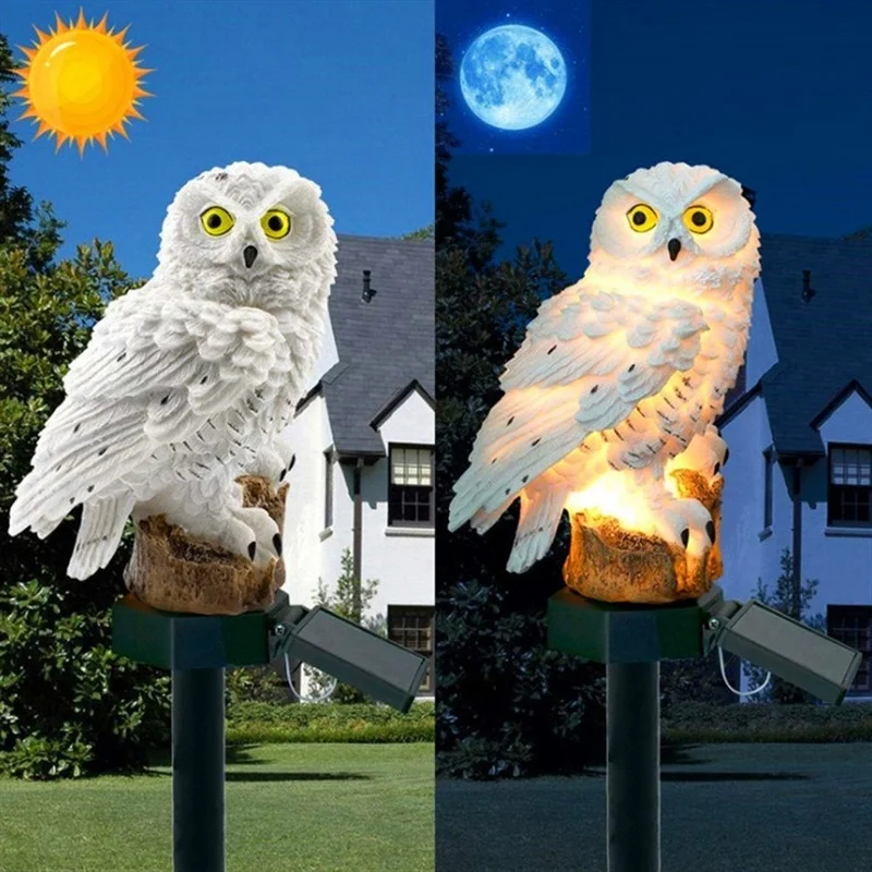 Solar Owl Statue Garden Light  - огляд і ціна Outdoor Lighting Permanent