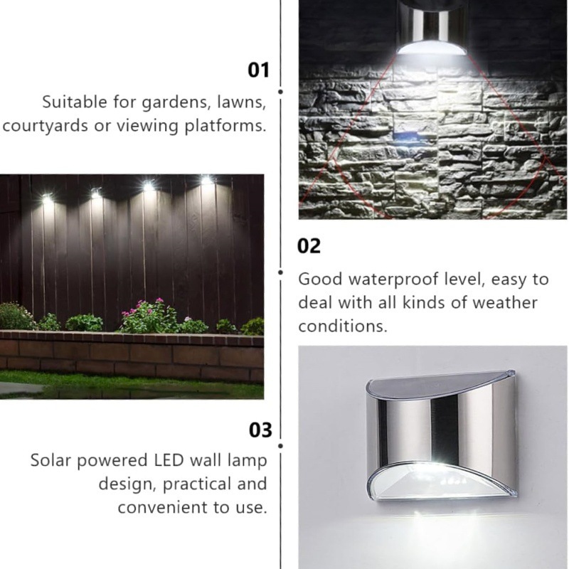 2Pcs Solar Garden Light Stainl - огляд і ціна Xl Outdoor Lighting